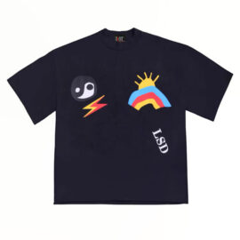 Let Sunshine Ying Yang Rainbow Acid Print Geek Unisex T-Shirt