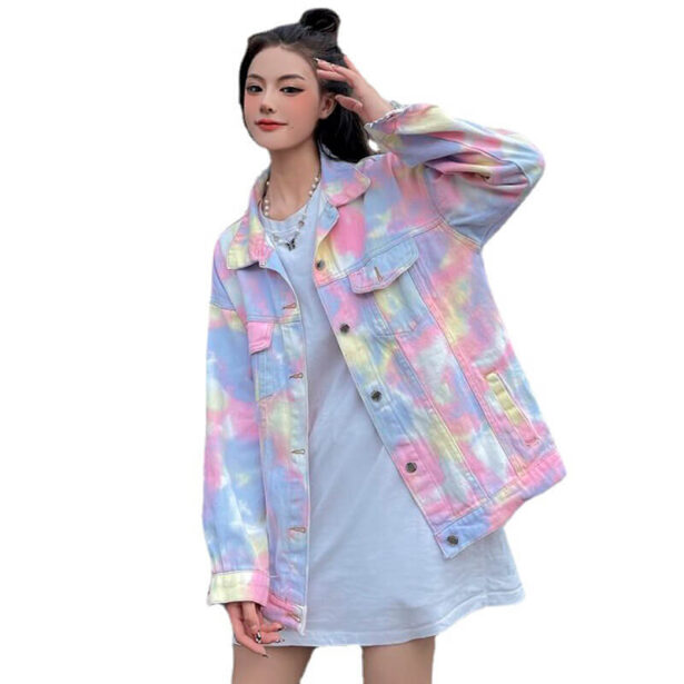 Rainbow Jacket Unisex Tai Dai Harajuku Style