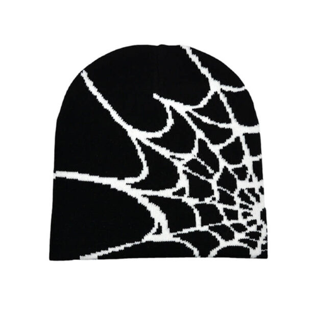 Spider Web Beanie Hat Dark E Kids Altcore Aesthetic 1