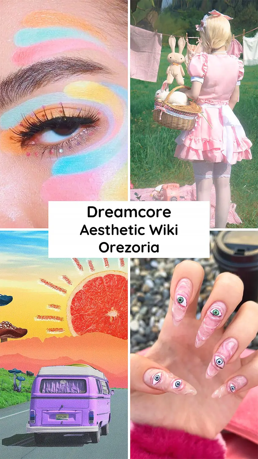 Colourful Dainty Y2K Pinterest Fairycore Aesthetic Mismatched 