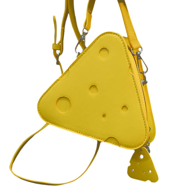Big Cheese Triangle Shoulder Bag Weirdcore Food Style 1