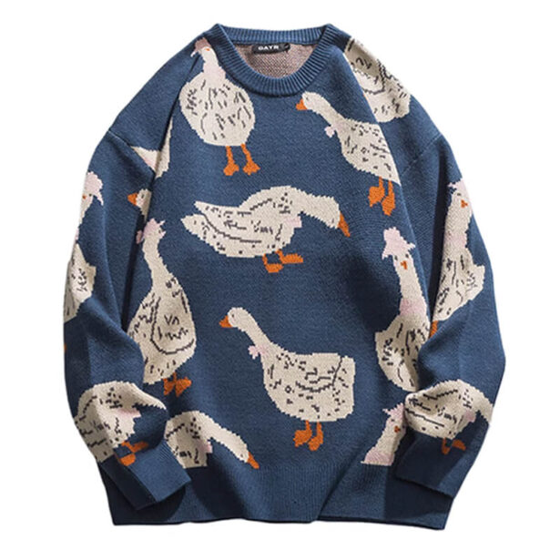 Cute Silly Goose Sweater Unisex Retro Weirdcore Aesthetic 1