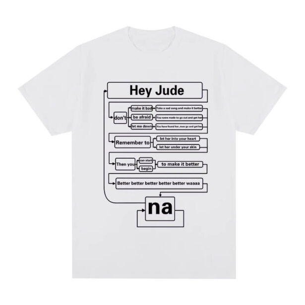 Hey Jude Beatles 60s Aesthetic Unisex T Shirt 1
