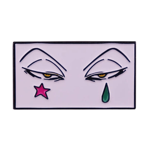 Hunter x Hunter Hisoka Morow Eyes Enamel Pin Y2K Animecore 1