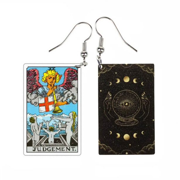 Judgement Tarot Cards Earrings Ethereal Witch Aesthetic 1
