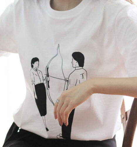 Marina Abramovic and The Arrow T-Shirt Unisex Traumacore photo review