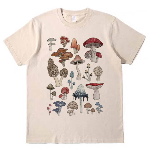 Mushroom Collection Collage Fairy Grunge T Shirt Unisex 3