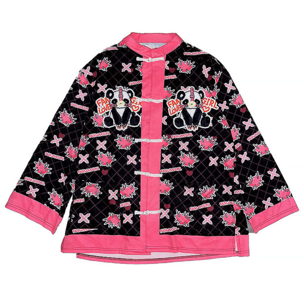 National Harajuku Style Unisex Shirt Cardigan Panda Print 1