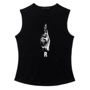 Raf Simons Crossed Fingers Hand Sign Unisex Tank Top Altcore 1