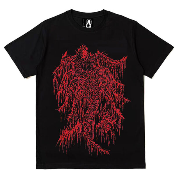 Red Bone Throne T Shirt Unisex Black Alternative Gothcore 1