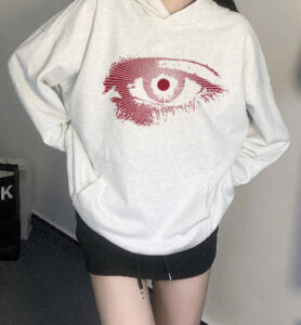 Red Eye Hoodie Unisex Inner Sight Alternative Indie Style photo review