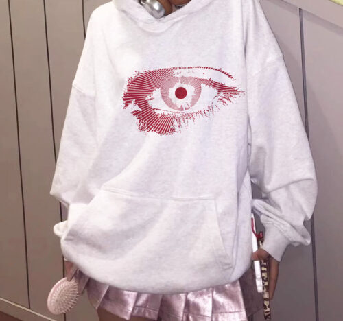 Red Eye Hoodie Unisex Inner Sight Alternative Indie Style photo review