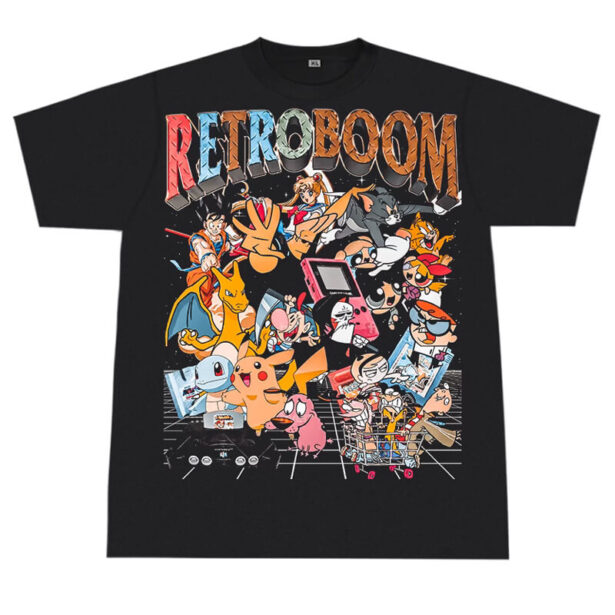 Retro Boom T Shirt Unisex Y2K Cartooncore Aesthetic 1