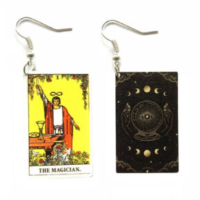 The Magician Tarot Earrings Fortune Cards Witchy Aesthetic 1