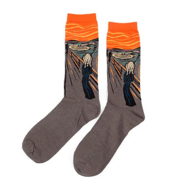 The Scream Munch Artsy Unisex Socks 1