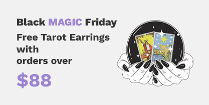 Free Tarot Earrings with Orders over $88 Promotion - Orezoria Aesthetic Clothing Marketplace