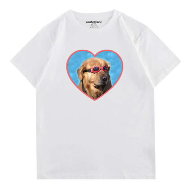 Golden Retriever Dog with Goggles T Shirt Unisex Memecore 1