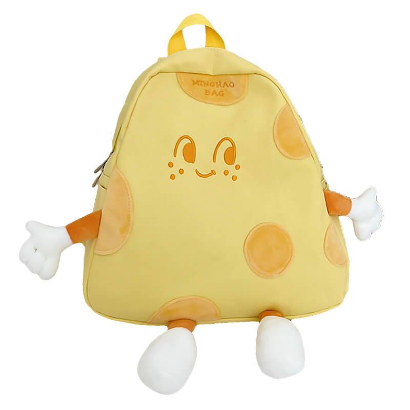 Kidcore Cheese Backpack Kawaii Foodie Aesthetic