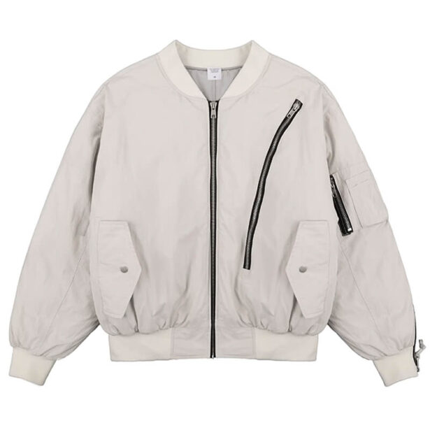 Sleeve Zipped Aesthetic Flight Jacket Unisex 1