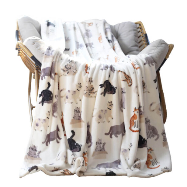 Cats Soft Milk Velvet Throw Blanket Cute Aesthetic 1