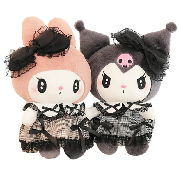 Cute Dark Kuromi My Melody Plush Stuffed Doll Toy Kawaii 1