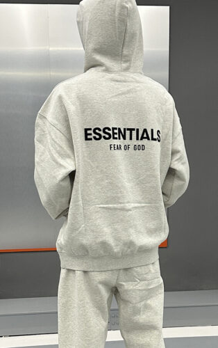 FEAR OF GOD Essentials Felt Logo Hoodie Unisex Urbancore photo review