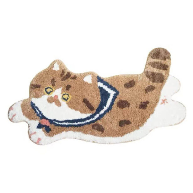 Funny Cat Rug Mat Aesthetic Room Decor Carpet 1