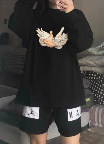 Hand of Salvation Long Sleeve Shirt Unisex Hip-Hop Aesthetic photo review