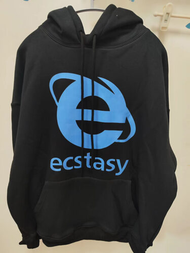 Internet Explorer Ecstasy Hoodie Unisex Webcore Aesthetic photo review