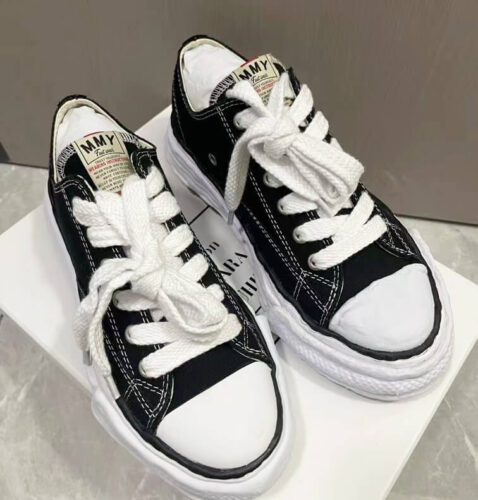 Mihara Yasuhiro MMY Dissolving Grunge Low Cut Sneakers Black photo review