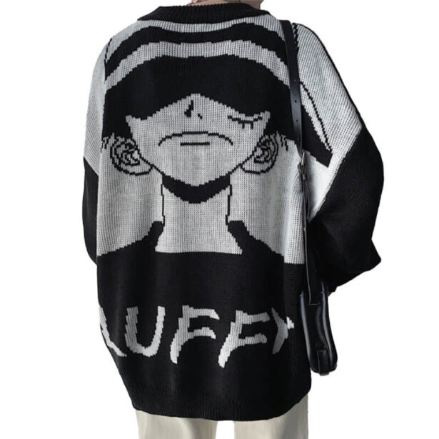 One Piece Luffy Sweater Unisex Oversized Animecore 1