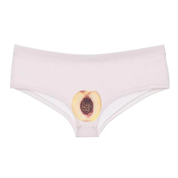 Peach Print Panties for Women Cute Aesthetic 1