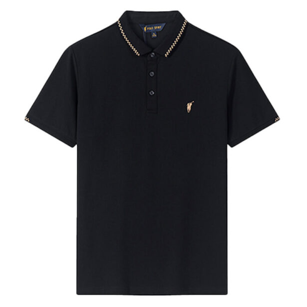Polo Sport Short Sleeve Black Polo Shirt for Men Old Money 1