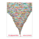 Rainbow Colors Tornado Art Aesthetic Wall Decor Cloth Poster