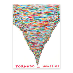 Rainbow Colors Tornado Art Aesthetic Wall Decor Cloth Poster