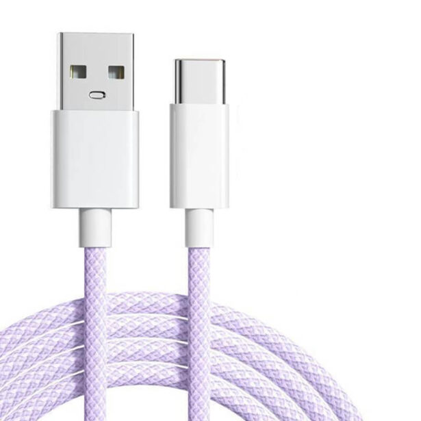 USB Type C 66W Fast Charge Cable 6A Soft Color 1
