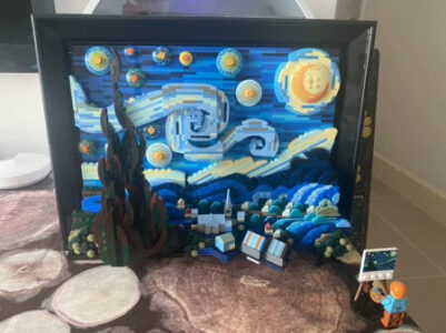 Vincent van Gogh The Starry Night LEGO Building Toy Art Set photo review
