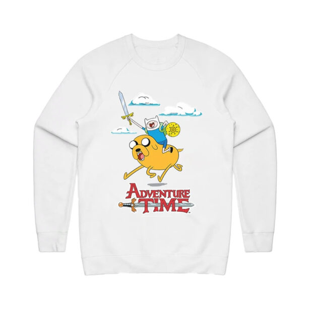 Adventure Time Print Warm Kidcore Aesthetic Sweatshirt 2