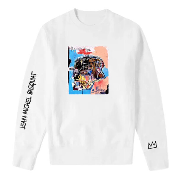 Basquiat Art White Urbancore Outfits Unisex Sweatshirt 2