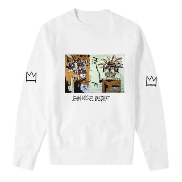 Basquiat Two Face Crown Urbancore Outfits Unisex Sweatshirt 1