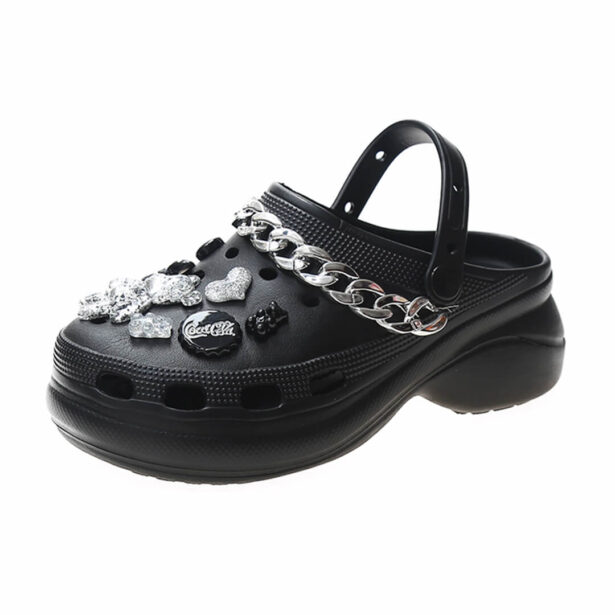 Cute Bear and Coca Cola Charm Platform Shoes Crocs Sandals 1