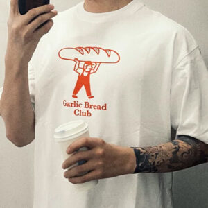 Garlic Bread Club T-Shirt Unisex Weird Foodie Aesthetic photo review