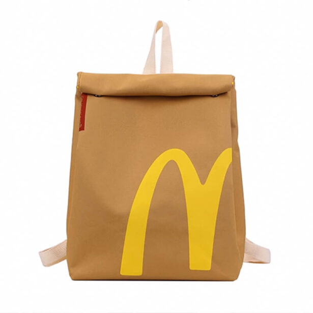 Mcdonalds Paper Bag Aesthetic Backpack 1