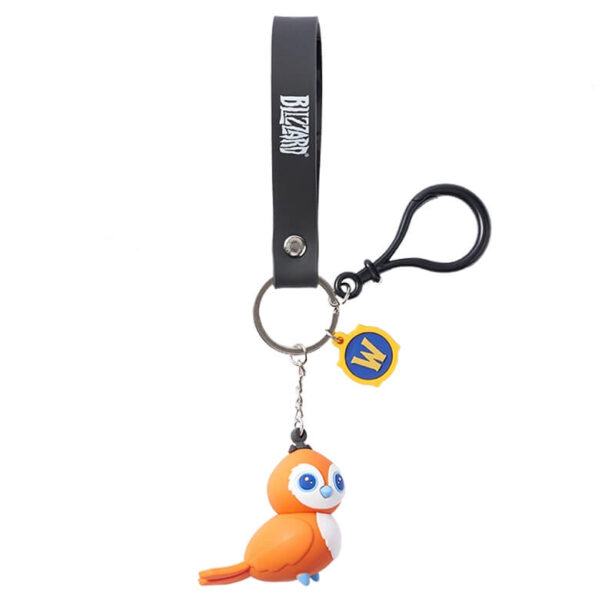 Pepe Bird Soft Rubber Keychain Warcraft Gamer Aesthetic 1