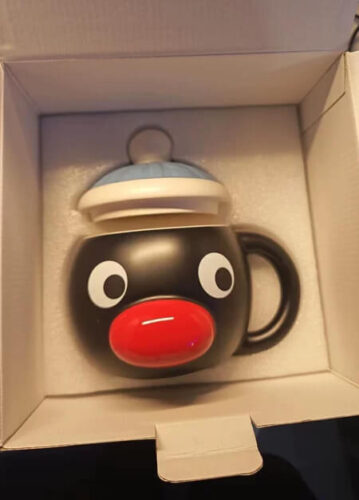 Pingu Face Ceramic Mug Kidcore Aesthetic Tea Cup Gift photo review