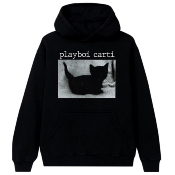 Playboi Carti Void Black Cat Hoodie Unisex Opiumcore 1