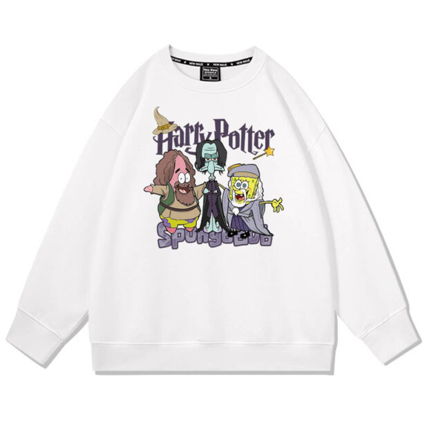 Sponge Bob Harry Potter Sweatshirt Unisex Kidcore Aesthetic 1
