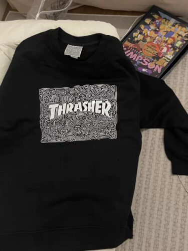 Thrasher Labyrinth Sweatshirt Unisex Skater Aesthetic photo review