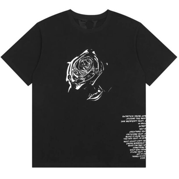 Vlone x Pop Smoke Rose Tracklist T-Shirt Unisex Altcore (1)