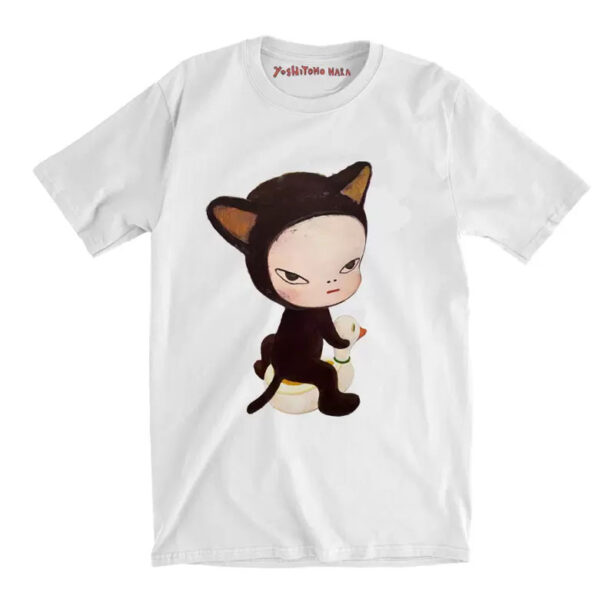 Yoshitomo Nara Harmless Kitty Aesthetic Unisex T Shirt 1